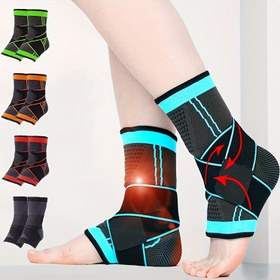Resim 2 adet/1 çift Ayak Bileği Destek, Ayarlanabilir Sıkıştırma, Yüksek Elastiklik, Polyester (Poliester Lif), Çekme Kapatma, Elde Yıkanabilir, Erkekler ve Kadınlar için, Fitness, Ağırlık Kaldırma, Spor, Hikin 