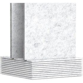 Resim Skyeyyt 12 Paket Akustik Panel, 12 x 12 x 0.3 Inç Duvar ve Tavan Sesi Emici Paneller, Ev Için, Stüdyo Gümüş Gri Kayıt (Yurt Dışından) 
