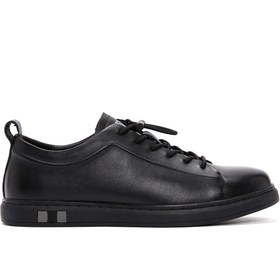 Resim Derimod Erkek Siyah Bağcıklı Deri Sneaker 25SFD690818 