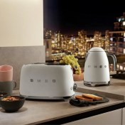 Resim SMEG 50'S STYLE RETRO MAT BEYAZ 2x1 EKMEK KIZARTMA TSF01WHMEU 