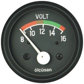 Resim Ölçüsan 112822 Voltmetre 12 Volt Siyah Çerçeveli 