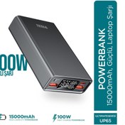 Resim Phixi Laptop Uyumlu Hızlı Powerbank 100w Süper Hızlı 1 Pd 2usb Çıkışlı Taşınabilir Şarj Cihazı 