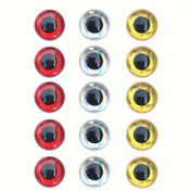 Resim 100 adet/paket 3D Simülasyon Balık Gözü, Sinek Bağlama Gözleri, Balıkçılık Aksesuarları 