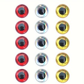 Resim 100 adet/paket 3D Simülasyon Balık Gözü, Sinek Bağlama Gözleri, Balıkçılık Aksesuarları 
