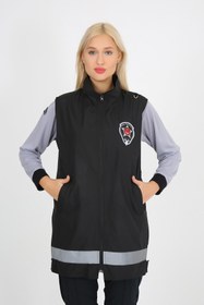 Resim Saatistan Şık ve hafif kadın uzun yazlık tesettür yelek modeli 