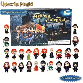 Resim WB Harry Potter Kış Gecesi Takvimi 2025 - 24 Günlük Sürpriz Geri Sayım Gizem Kutusu, Koleksiyonluk Figürler ve Tatil Süslemeleri ile | Hayranlar, Cadılar Bayramı, Noel, Sevgililer Günü, Yılbaşı ve Şenlikli Kutlamalar için Mükemmel Hediye 
