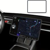 Resim For Tesla Model 3 (2017-2025) ve Model Y (2019-2025) için uygun Juniper Silikon Ekran Koruyucu, Çerçevesiz Dokunmatik Kontrol Kabı, Gösterge Paneli Dekor Aksesuarı, Yüksek Kaliteli Silikon, Esnek Tasarım, Kolay Kurulum, Tam Model Y/3 Aksesuarları 