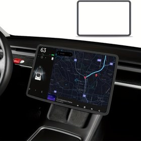 Resim For Tesla Model 3 (2017-2025) ve Model Y (2019-2025) için uygun Juniper Silikon Ekran Koruyucu, Çerçevesiz Dokunmatik Kontrol Kabı, Gösterge Paneli Dekor Aksesuarı, Yüksek Kaliteli Silikon, Esnek Tasarım, Kolay Kurulum, Tam Model Y/3 Aksesuarları 