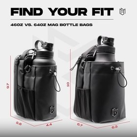 Resim Magnetic Bag Company - Erkekler ve kadınlar için manyetik şişe çantası askılı çanta | Spor salonu, seyahat, iş ve spor için manyetik spor çantası | Manyetik ataşmanlı eşyalarınızı kirli spor 