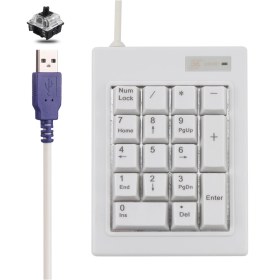 Resim Sones Dx-17a 17 Tuşlu Usb Kablolu Mekanik Siyah Şaftlı Mini Sayısal Klavye 