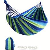Resim Outdoor Hamak, 204.12 KG Kapasite, Dayanıklı ve Taşınabilir, Ağaç Kayışı ve Saklama Çantası Dahil, Kamp, Veranda, Arka Bahçe, İç Mekan Kullanımı İçin Mükemmel 