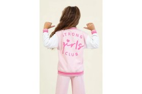 Resim Queen Kids Queenkids Kız Çocuk M9835 Collage Ceket Pudra 