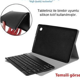 Resim Xiaomi Uyumlu Redmi Pad 10.61 inch Bluetooth Klavyeli Standlı Kılıf BKK4 