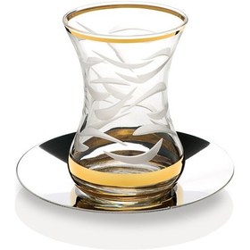 Resim Kcd Rüya Altın 12 Parça 6 Kişilik Çay Takımı 