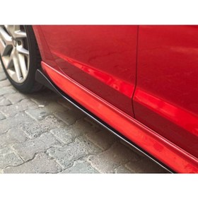 Resim Sare Tuning Renault Symbol 2002-2008 Flaplı Yan Marşpiyel Eki 8 Parça Piano Black 