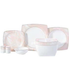 Resim Korkmaz Bone Collection 60 Parça Kare Yemek Takımı A8465 