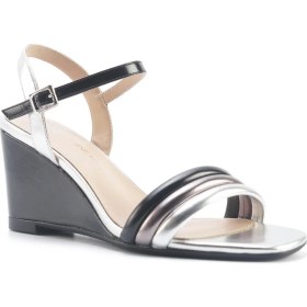 Resim Nine West Jorge 5fx Gri Kadın Dolgu Topuk Sandalet 