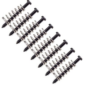 Resim Gitar/bas Pikap Sabit Yükseklik Ayar Vidaları 2.5 26mm 8adet Siyah 