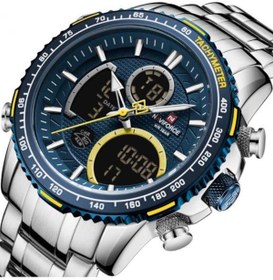 Resim Naviforce Dijital Analog Alarm Ve Aydınlatmalı Erkek Kol Saati 