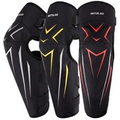 Resim Motolsg 2'si 1 Arada Dizlikler Motosiklet Bisiklet Sürme Sıcak Polar Yumuşak Koruyucu Dişli Siyah Kırmızı Kırmızı 