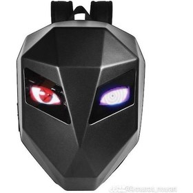 Resim Ledli 25 Modlu Mobil Kontrollü Akıllı Motorcu Sırt Çantası 