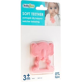 Resim Babyjem Diş Kaşıyıcı Fil Pembe 