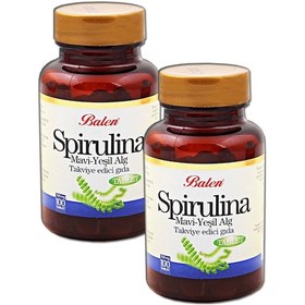 Resim 2 Adet Spirulina Tablet 100 Adet 700 Mg Yosun Hapı 