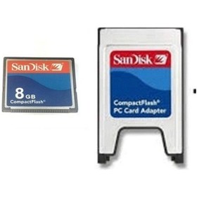Resim 8 Gb Compact Flash Kart Pcmcıa-cf Compact Flash Adaptör 