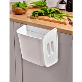 Resim Ovio Ev Yaşam 7 Lt Mutfak Tezgah Üstü ve Dolap Askılı Çöp Kovası Askılı Atık Kutusu 