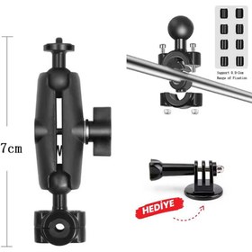 Resim Knmaster MC30 (130) – Ayna Demir Baglantili 360° Ayarlanabilir Kamera Tutucu Aparat 