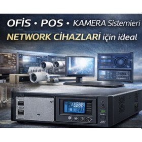 Resim Necron Dtv 3kva Online Ups 3000va 2700w Kesintisiz Güç Kaynağı Server Network Ups 