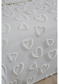 Resim Çeyiz Diyarı Pure Love 3 Parça Çift Kişilik Pike Takımı Krem Krem 