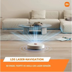 Resim Xiaomi Robot Vacuum S10+ Plus 4.000 Pa Emiş Gücü 3D Engel Algılama Halı Tanıma Robot Süpürge 