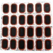 Resim 24 Adet Bisiklet Lastiği Tamir Yamaları Bisiklet Lastiği Patlak Lastik Yamaları Bisiklet İç Lastiği İçin Yama Tamir Takımı Siyah 