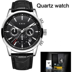 Resim Hanyang Quartz Saat Siyah Lıge Marka Klasik Iş Tourbillon Erkek Saatler Otomatik Mekanik Saat Lüks Saat Deri Su Geçirmez Spor Kol Saati (Yurt Dışından) 