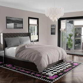 Resim Monnhein Yıkanabilir Halı ve Yolluk - Kaymaz Tabanlı Salon Halısı, Mutfak Halısı, Modern Dijital Baskı Tasarım (0365) 