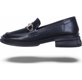 Resim Ayakcenter Nhr2 Siyah Kadın Loafer Ayakkabı Siyah 