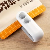 Resim Mini Vakum Makinesi, 2'si 1 Arada Isıtma ve Kesme Özellikli, Mutfak & Restoran İçin Yeniden Doldurulabilir Gıda Saklama Torbası Çantası, Şarj Edilebilir, Şık USB Destekli Ev Tipi Ticari Atıştırmalık Paketleme için Uygun Mini Manuel Plastik Streç Film Aparatı Sous Vide Hazırlık İkrametiği - Kolay Temizlenebilir El Basmalı Çalıştırma, 1 Adımda Kurulum, Şişe Boyutunda Kompakt Tasarım Dayanıklı Plastik Konstrüksiyon 