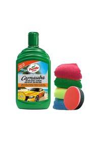 Resim Turtle Wax Carnauba Sıvı Cila Boya Koruyucu 500 Ml Bez 