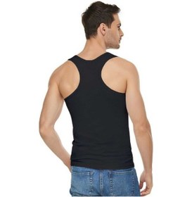 Resim Bonbonetti Bonbonetti 3 Lü Paket Pamuklu Likrali Erkek Sporcu Atlet Siyah 2Xl Siyah 