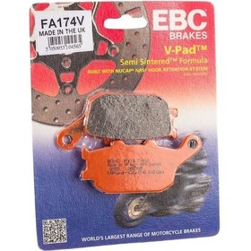 Resim Honda Cbf 600 2004-2012 Ebc Yarı Sinter Arka Fren Balatası Fa174v 