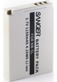 Resim Sanger Nb-5L Canon Fotoğraf Makinesi Batarya 