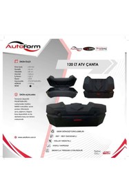 Resim Autoform Atv Arka Çanta Siyah Diamond 120 Litre 