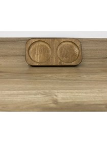 Resim Mediterian Iki Bölmeli Yağdanlık Altlığı Dekoratif Yağdanlık 19X9 