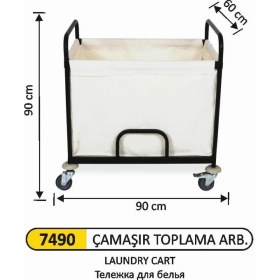 Resim Arı Metal Çamaşır Arabası 