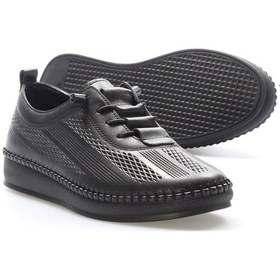 Resim Hakiki Deri Kadın Casual Ayakkabı 164za2026 Siyah 