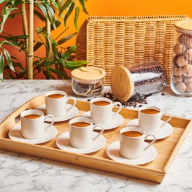 Resim Bambum Buket 12 Parça Kahve Fincan Takımı 