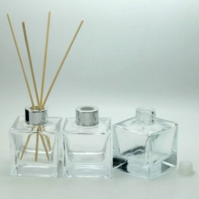 Resim D&B Boş Parfüm Şişesi 110 ml (5 Adet) Kare Bambu Boş Şişe 