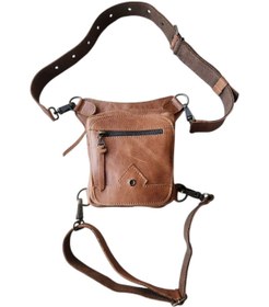 Resim Crow'sRoom Handmade Deri Bel Ve Bacak Çantası (KÜÇÜK MODEL) 