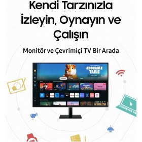 Resim Samsung 32 Inç Fhd Akıllı Eğlence Sistemli Wi-Fi Bağlantılı LED Ekran 1920 x 1080 Çözünürlük, Wi-Fi Bluetooth Uyumlu Hoparlörlü Tizen İşletim Sistemli 